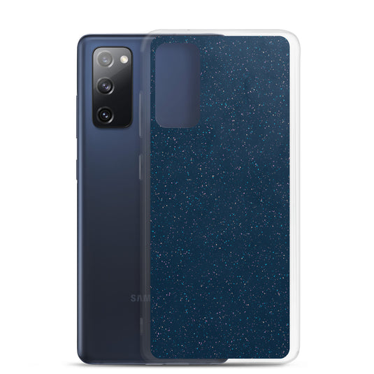 Deep Blue Speckled Samsung Clear Thin Case CREATIVETECH