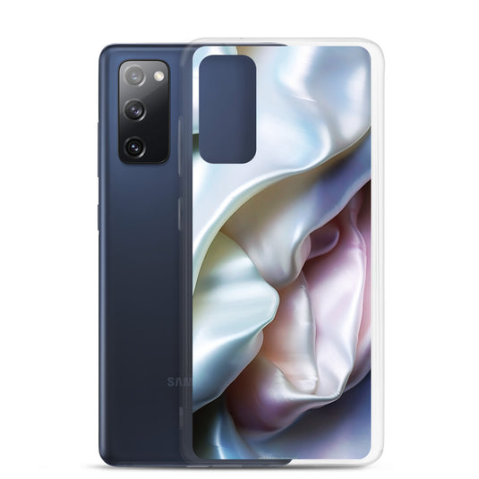 Tender Pink Blue Pearl Fluffy Bee Black Yellow Samsung Clear Thin Case CREATIVETECH