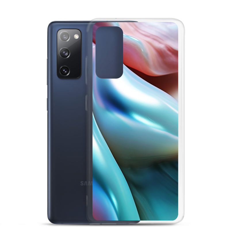 Load image into Gallery viewer, Marine Blue Green Orange Pearl Samsung Clear Thin Case CREATIVETECH