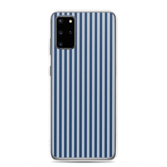 Marine Blue Striped Samsung Clear Thin Case CREATIVETECH