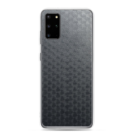 Dark Grey Carved Metal Samsung Clear Thin Case CREATIVETECH