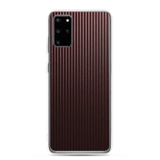 Dark Red Striped Carbon Fiber Samsung Clear Thin Case CREATIVETECH