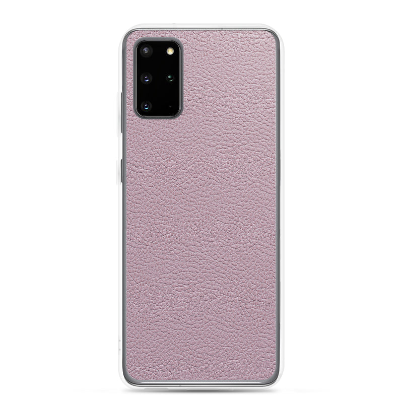 Load image into Gallery viewer, Candy Pink Leather Samsung Clear Thin Case CREATIVETECH