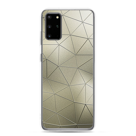 Golden Polygon Metal Samsung Clear Thin Case CREATIVETECH