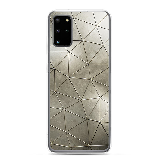 Aged Gold Polygon Samsung Clear Thin Case CREATIVETECH