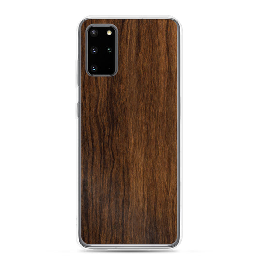 Dark Brown Wood Samsung Clear Thin Case CREATIVETECH