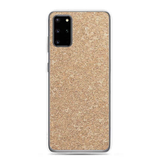 Light Brown Cork Wood Samsung Clear Thin Case CREATIVETECH