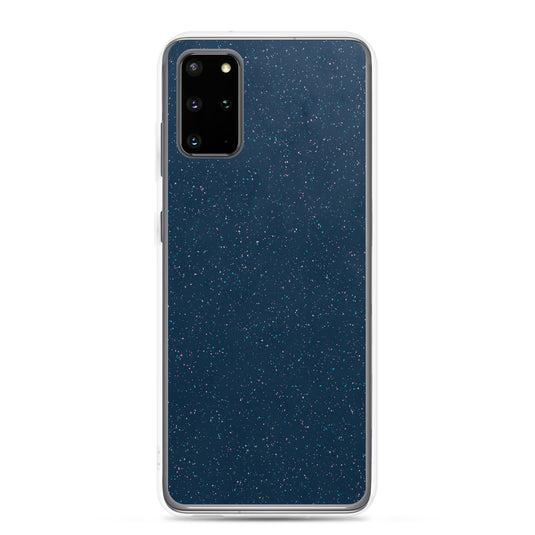 Deep Blue Speckled Samsung Clear Thin Case CREATIVETECH
