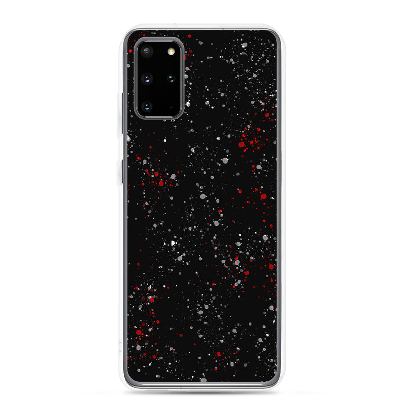 Load image into Gallery viewer, Painted Black Red White Samsung Clear Thin Case CREATIVETECH
