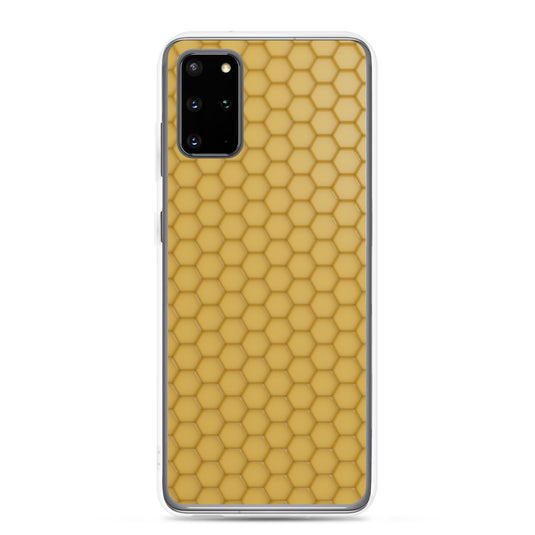 Honeycomb Wax Yellow Samsung Clear Thin Case CREATIVETECH