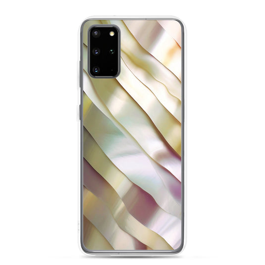 Soft Yellow Pink Pearl Samsung Clear Thin Case CREATIVETECH