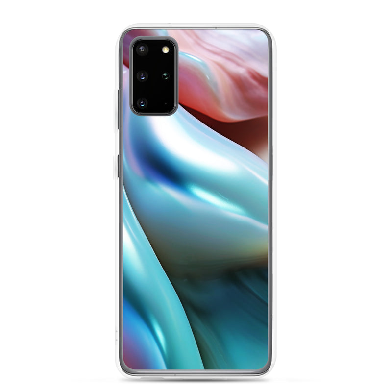 Load image into Gallery viewer, Marine Blue Green Orange Pearl Samsung Clear Thin Case CREATIVETECH