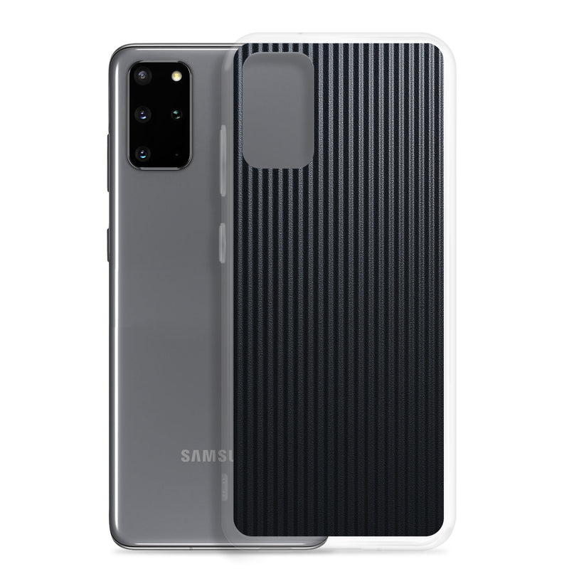 Load image into Gallery viewer, Striped Carbon Fiber Samsung Clear Thin Case CREATIVETECH
