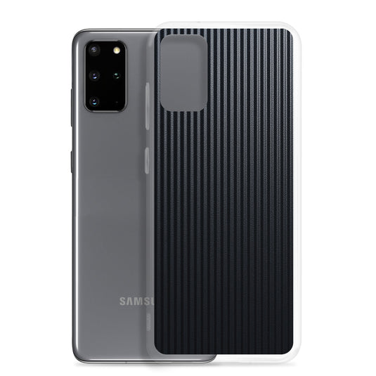 Striped Carbon Fiber Samsung Clear Thin Case CREATIVETECH