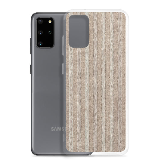 Light Wood Striped Samsung Clear Thin Case CREATIVETECH