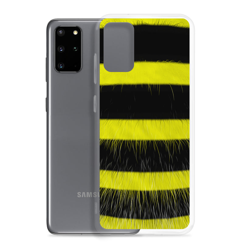 Load image into Gallery viewer, Fluffy Bee Black Yellow Samsung Clear Thin Case CREATIVETECH
