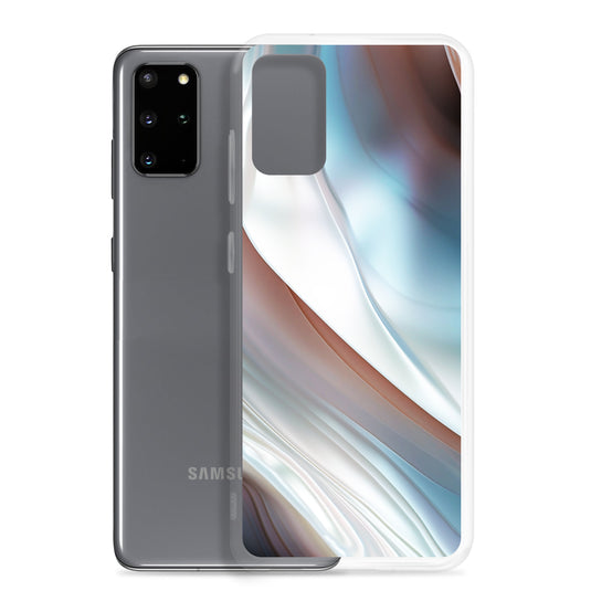 Pearl Blue Samsung Clear Thin Case CREATIVETECH