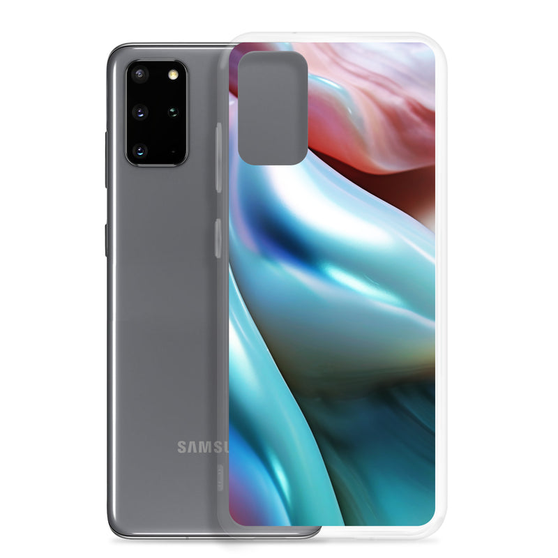 Load image into Gallery viewer, Marine Blue Green Orange Pearl Samsung Clear Thin Case CREATIVETECH