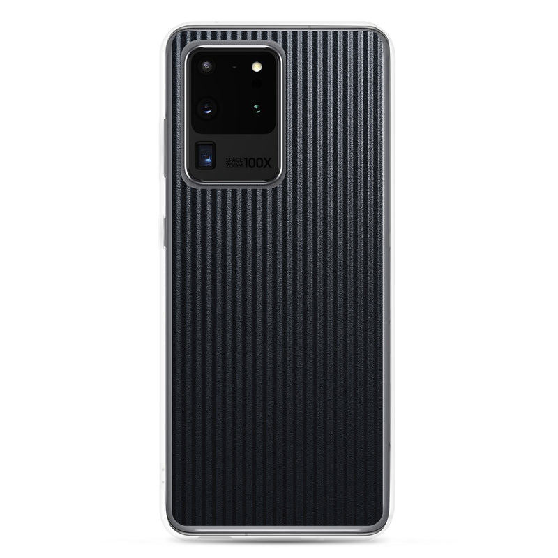 Load image into Gallery viewer, Striped Carbon Fiber Samsung Clear Thin Case CREATIVETECH