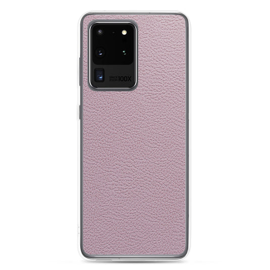 Candy Pink Leather Samsung Clear Thin Case CREATIVETECH