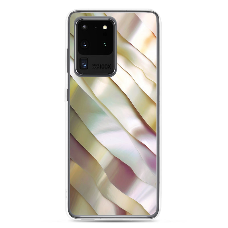 Load image into Gallery viewer, Soft Yellow Pink Pearl Samsung Clear Thin Case CREATIVETECH
