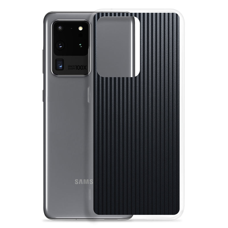 Load image into Gallery viewer, Striped Carbon Fiber Samsung Clear Thin Case CREATIVETECH