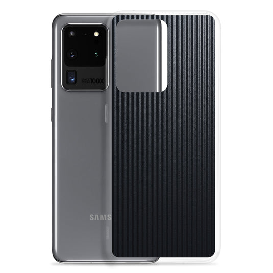 Striped Carbon Fiber Samsung Clear Thin Case CREATIVETECH