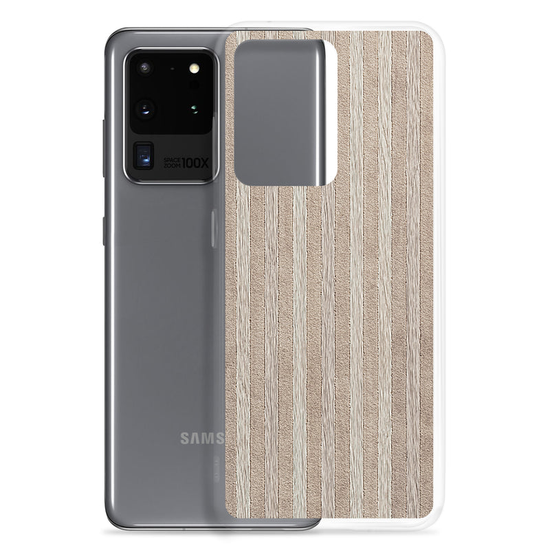 Load image into Gallery viewer, Light Wood Striped Samsung Clear Thin Case CREATIVETECH