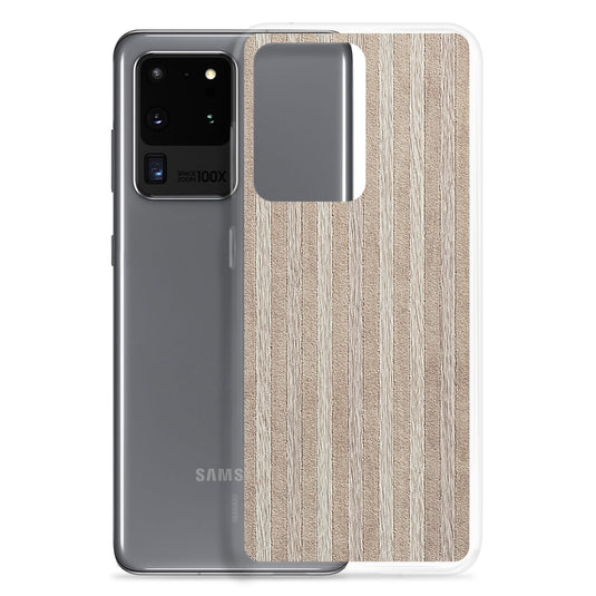 Light Wood Striped Samsung Clear Thin Case CREATIVETECH