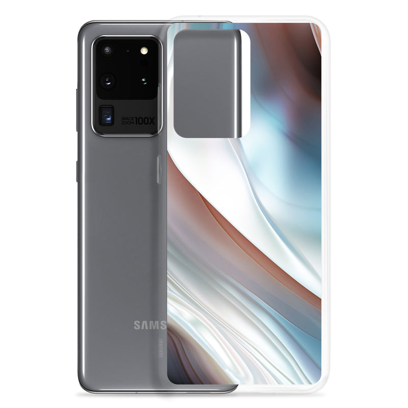 Load image into Gallery viewer, Pearl Blue Samsung Clear Thin Case CREATIVETECH
