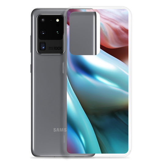 Marine Blue Green Orange Pearl Samsung Clear Thin Case CREATIVETECH