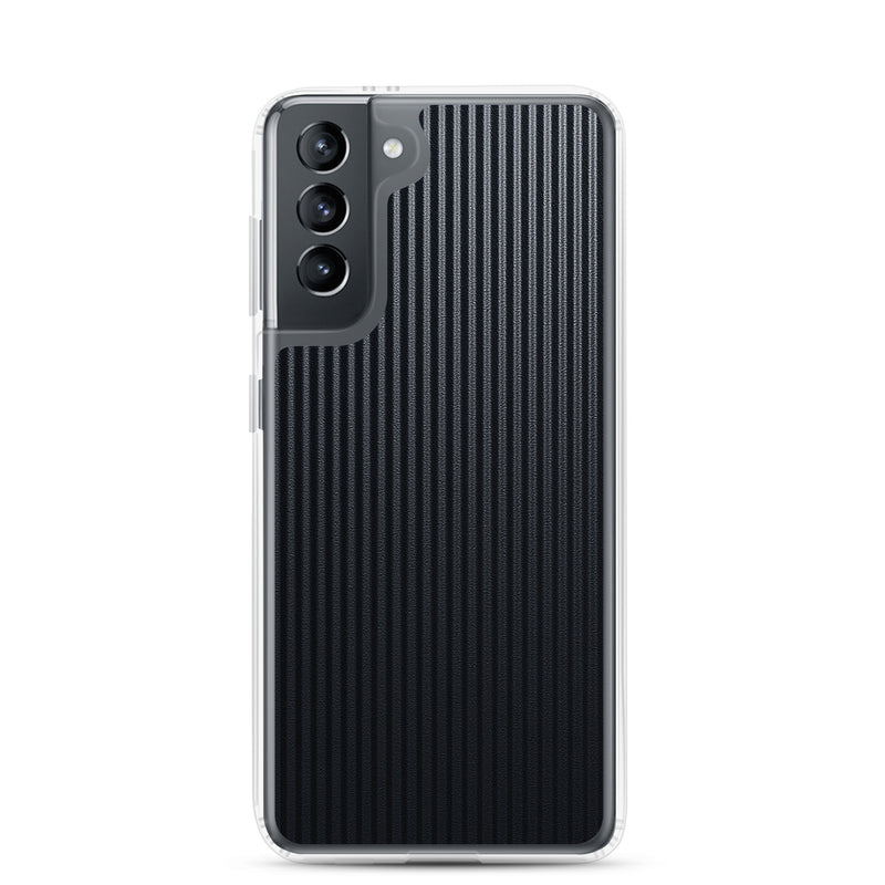 Load image into Gallery viewer, Striped Carbon Fiber Samsung Clear Thin Case CREATIVETECH