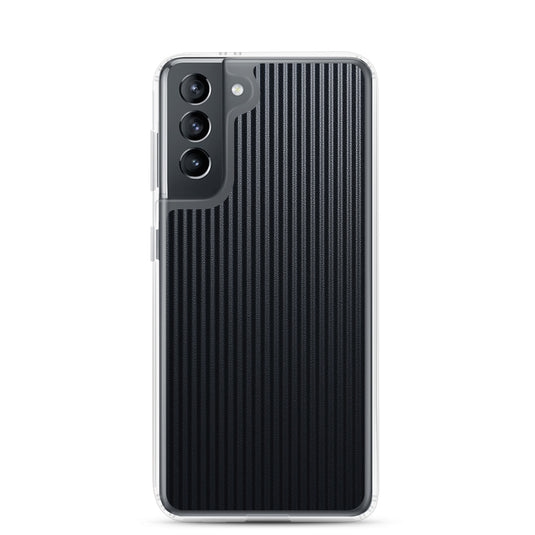 Striped Carbon Fiber Samsung Clear Thin Case CREATIVETECH