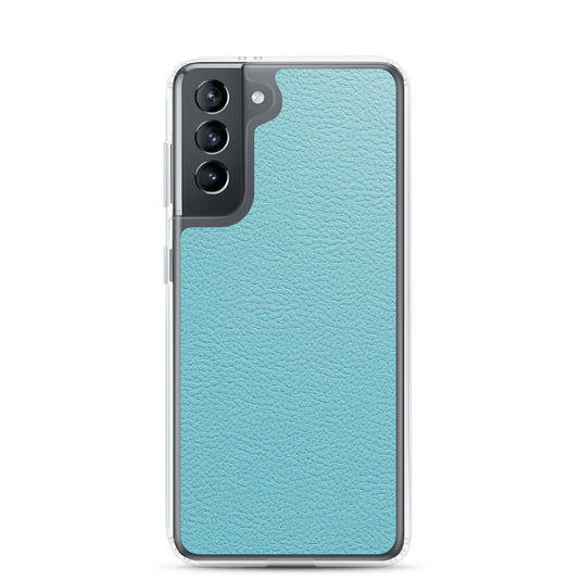 Mint Green Leather Samsung Clear Thin Case CREATIVETECH