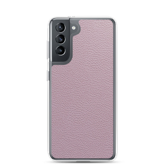 Candy Pink Leather Samsung Clear Thin Case CREATIVETECH