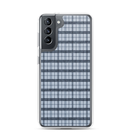 Burberry Blue Samsung Clear Thin Case CREATIVETECH