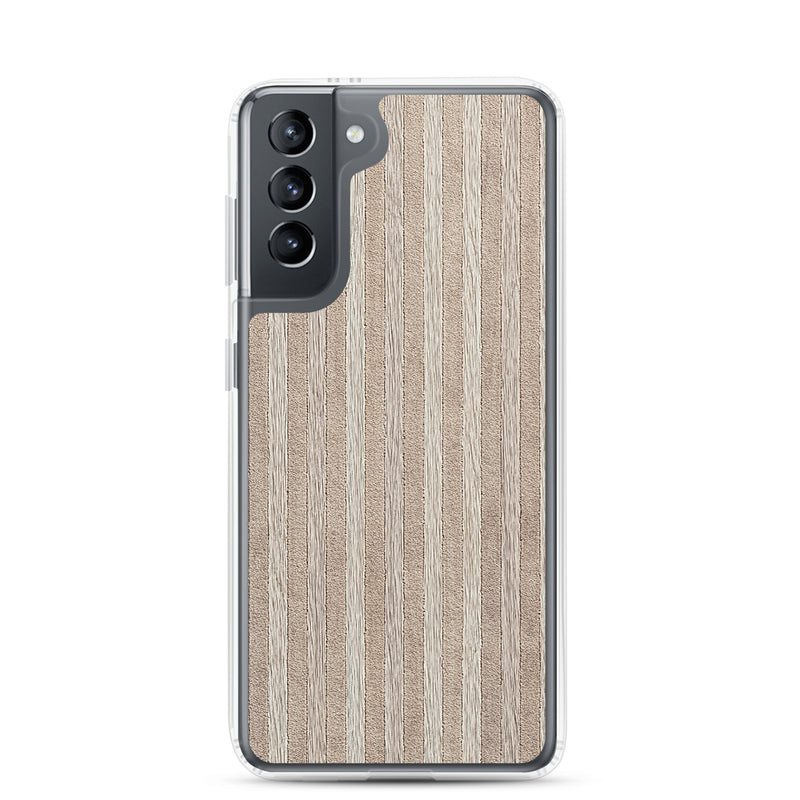 Load image into Gallery viewer, Light Wood Striped Samsung Clear Thin Case CREATIVETECH