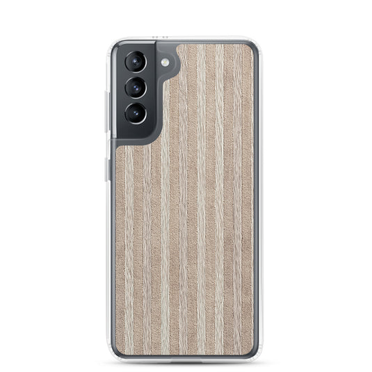 Light Wood Striped Samsung Clear Thin Case CREATIVETECH