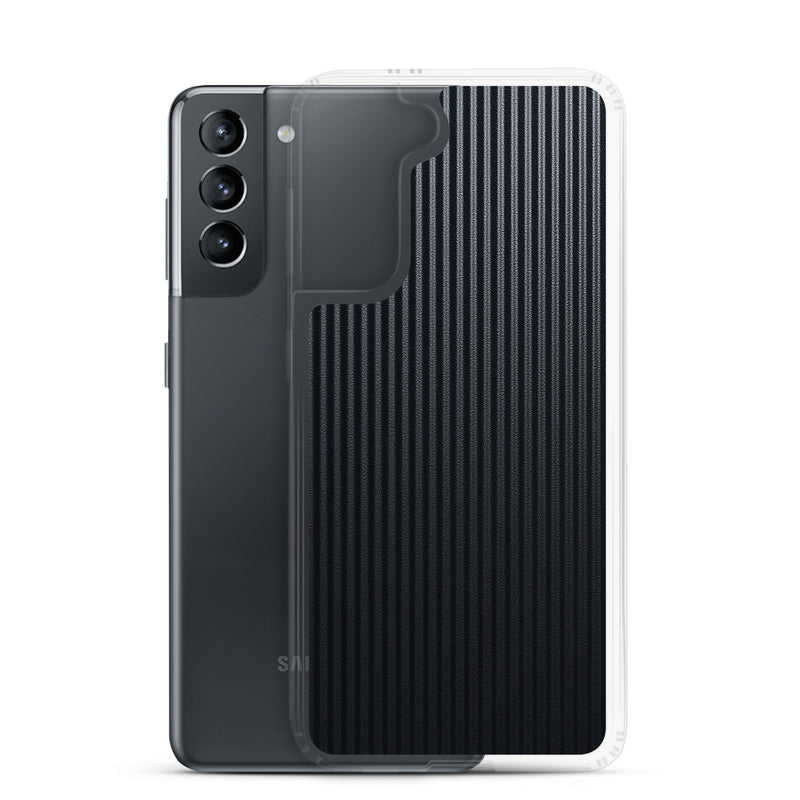 Load image into Gallery viewer, Striped Carbon Fiber Samsung Clear Thin Case CREATIVETECH
