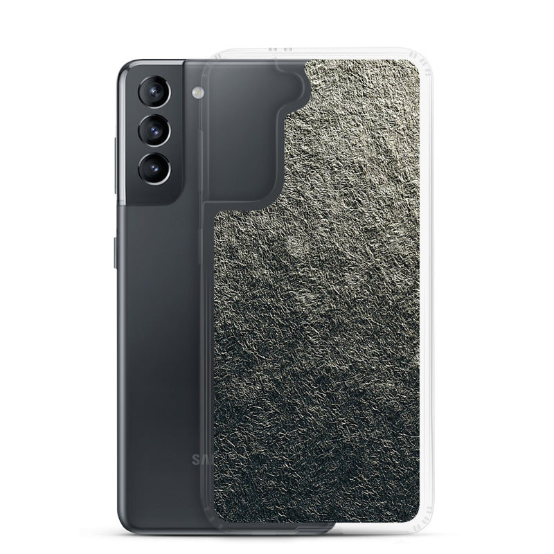 Load image into Gallery viewer, Golden Foil Metal Samsung Clear Thin Case CREATIVETECH