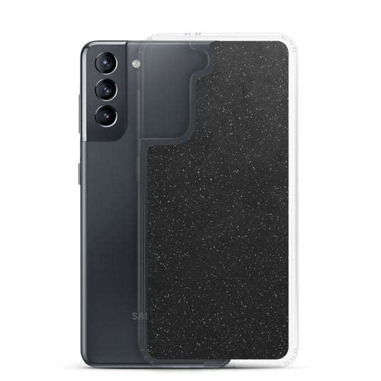 Black Speckled Samsung Clear Thin Case CREATIVETECH