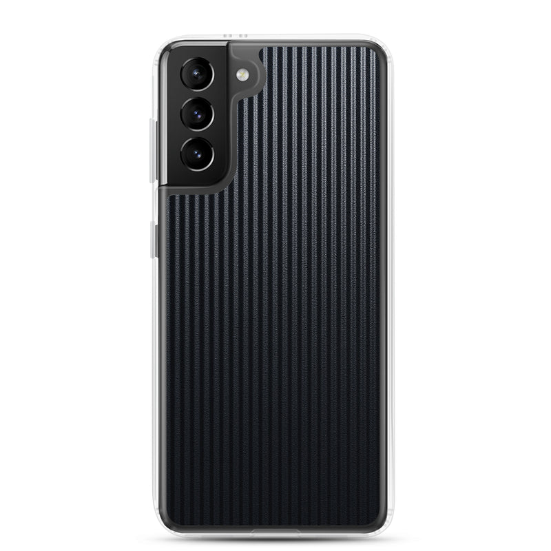 Load image into Gallery viewer, Striped Carbon Fiber Samsung Clear Thin Case CREATIVETECH
