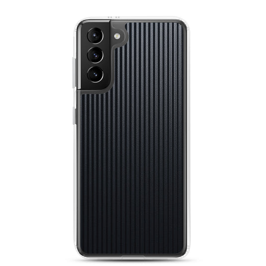 Striped Carbon Fiber Samsung Clear Thin Case CREATIVETECH