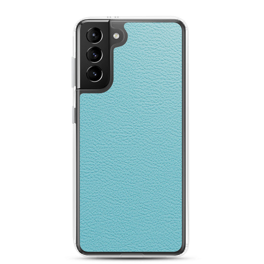 Mint Green Leather Samsung Clear Thin Case CREATIVETECH