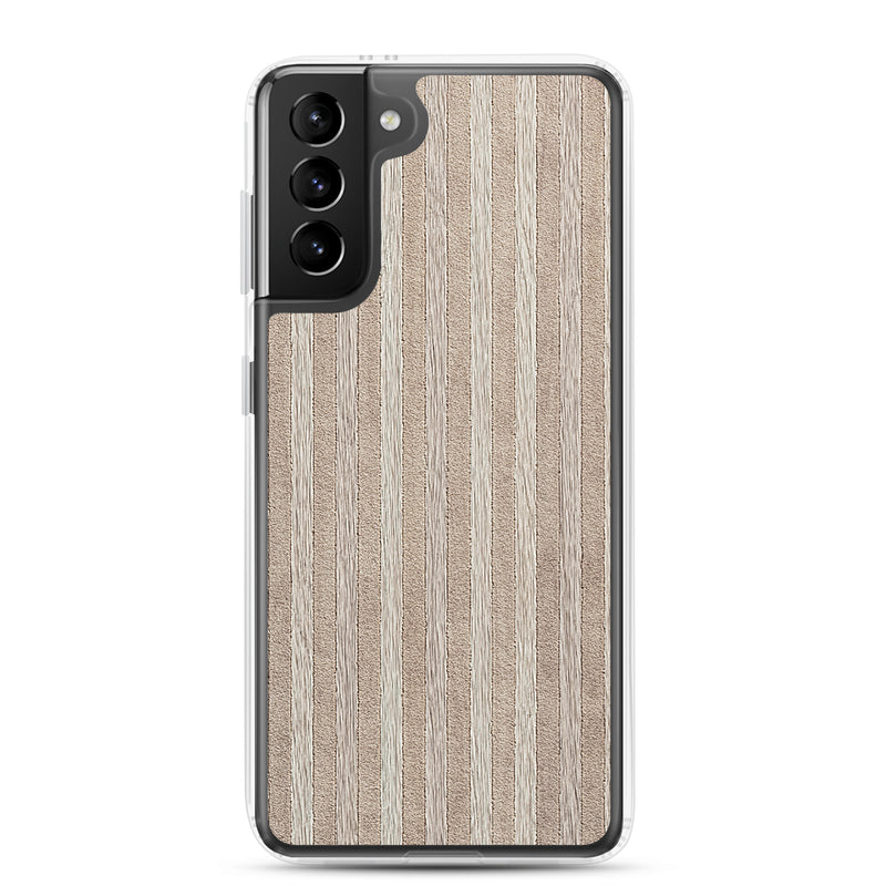 Load image into Gallery viewer, Light Wood Striped Samsung Clear Thin Case CREATIVETECH