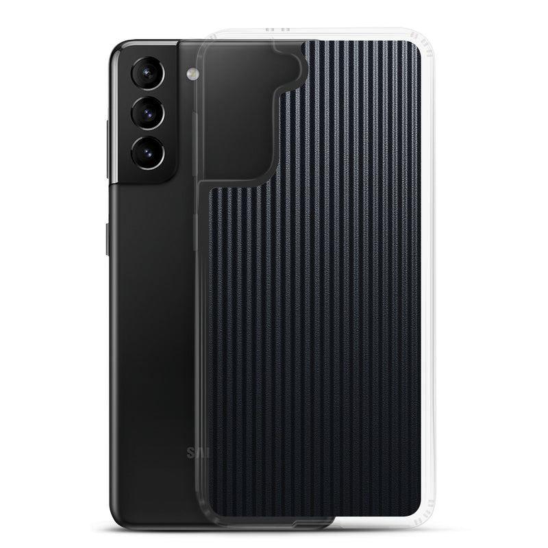 Load image into Gallery viewer, Striped Carbon Fiber Samsung Clear Thin Case CREATIVETECH
