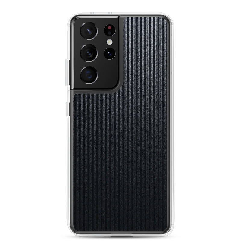 Load image into Gallery viewer, Striped Carbon Fiber Samsung Clear Thin Case CREATIVETECH