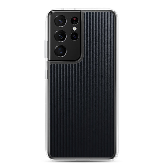 Striped Carbon Fiber Samsung Clear Thin Case CREATIVETECH