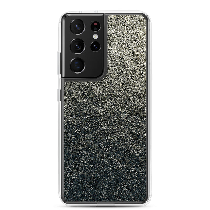 Load image into Gallery viewer, Golden Foil Metal Samsung Clear Thin Case CREATIVETECH