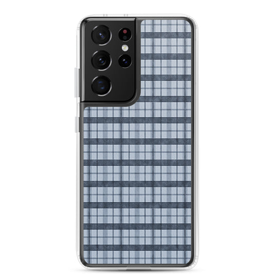 Burberry Blue Samsung Clear Thin Case CREATIVETECH
